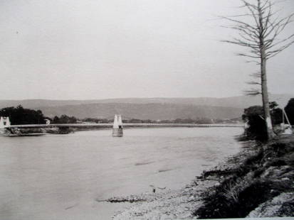 Bridge Over The Delaware River - Port Jervis: Bridge Over the Delaware River - Port Jervis New York - Pennsylvania  Extremely Rare Photographer: W. H. Parish Dated: 1893 Medium: Photomechanical