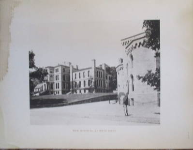 New Hospital at West Point NY  USMA 1893: New Hospital At West Point United States Military Academy, West Point New York. Extremely Rare Photographer: W. H. Parish Dated: 1893 Medium: Pho