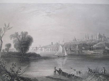 Albany - [New York]: Albany [New York] Artist: William Henry Bartlett (1809-1854) Print Type: Engravings Date: Circa 1840 Origin: United States Dimensions: