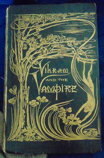 Vikram and the Vampire: Vikram and the Vampire Illustrated Cover in gilt. This is the hardcover edition pre Richard Burton Memorial edition. Printed prior to the paper edition and the Memorial edition. Original black cloth w