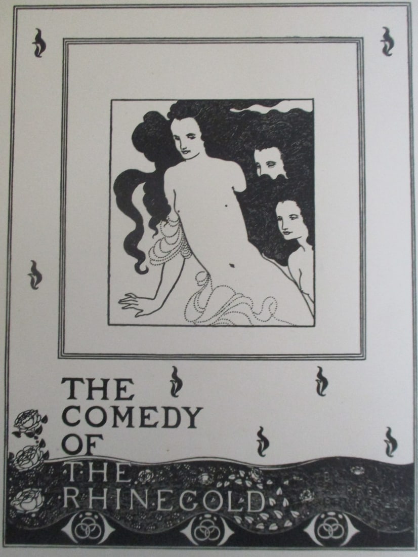 Frontis to Das Rheingold - Aubrey Beardsley: Frontis To The Comedy of Das Rheingold Artist: Aubrey Beardsley 1872 - 1898 Print Type: Lithograph Date: Circa 1910 - 1915 Publisher: Bo