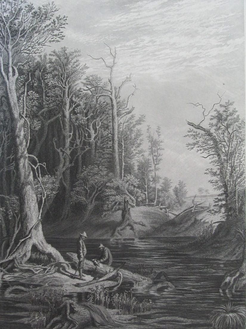 The Chickahoming, Virginia: The Chickahoming, Virginia Two African Americans with dead raccoon by river. A copy of this is held by the Library of Congress. Artist: After William Sheppard