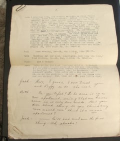 Original Play by Edith Broomhill 1919