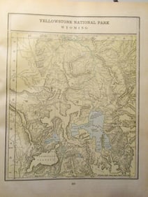 Large Map of Yellowstone National Park