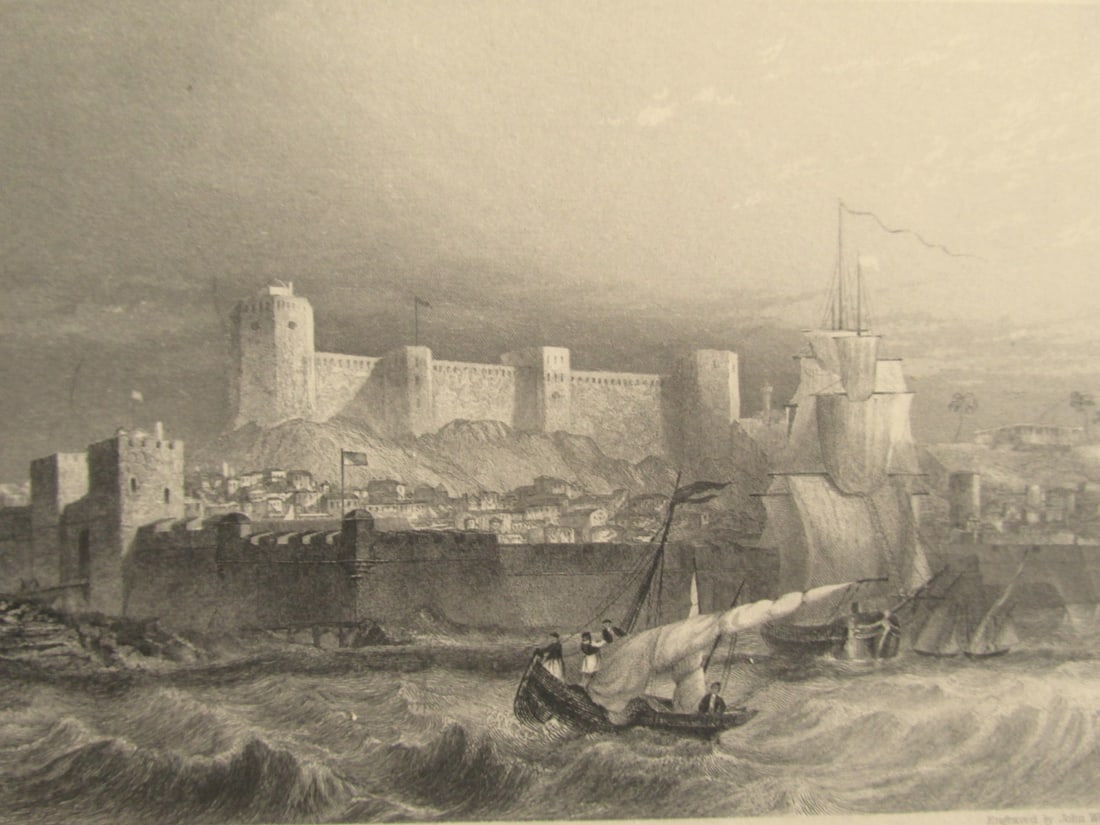 Castle of Tenedos: Castle of Tenedos Bozcaada Castle (Turkish: Bozcaada kalesi) is a castle in the Turkish island of Bozcaada (known as Tenedos before the 15th century). Print Type: Engr
