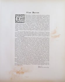 Tribute To President Martin Van Buren