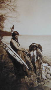 Ojibwe On A Minnesota River: Ojibwe On A Minnesota River From the National Geographic Image Collection. 2012 Photographer: Roland W. Reed Dated: 1908 Subject: American Indians Medium: Halftone