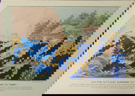 Battle of Coal Harbor Virginia - June 1st 1864: Battle of Coal Harbor Virginia - June 1st 1864 Artist: After Currier and Ives Print Type: Halftone Stencil Hand Colored Engravings Date: N.D. Dimensions: 10 3/4 x 15" Sub
