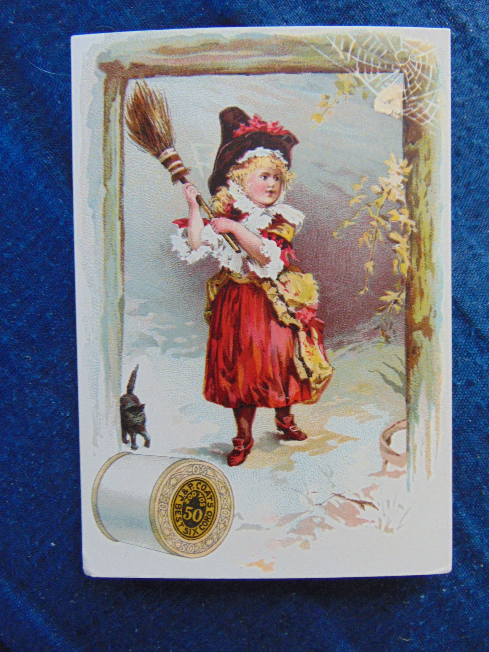 J & P Coates Four Season Trade Card Set. Fine (1 of 5)