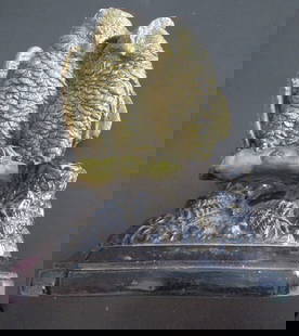 Daniel Chester French (1850-1931) Match Making: Owls Making Love (or) Match Making A early rare sculpture. Dated with British Diamond mark on verso. See Daniel Chester French and His Concord Associations - Concord Journal, October 15, 1931 