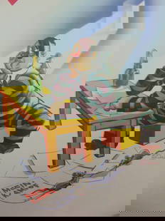 Arias Bernal - 1945 - Hitler In Jail: Poster - Hitler In Jail Five of Hearts Artist: Arias Bernal, Antonio Print Type: Lithograph Signed: In plate Arias Bernal Date: 1945 Publisher: Carral y Carral, S. De R. L. Origin: Mexican