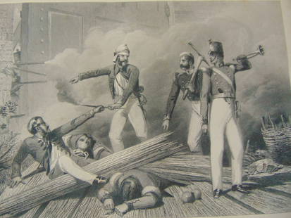 Blowing Up Of Casmere Gate At Delhi: Blowing Up Of Casmere Gate At Delhi Print Type: Engraving Date: Circa 1860 Publisher: London Printing & Publishing Co. Dimensions: 11 x 7.5" Provenance: Hill House Print Collection Notes &