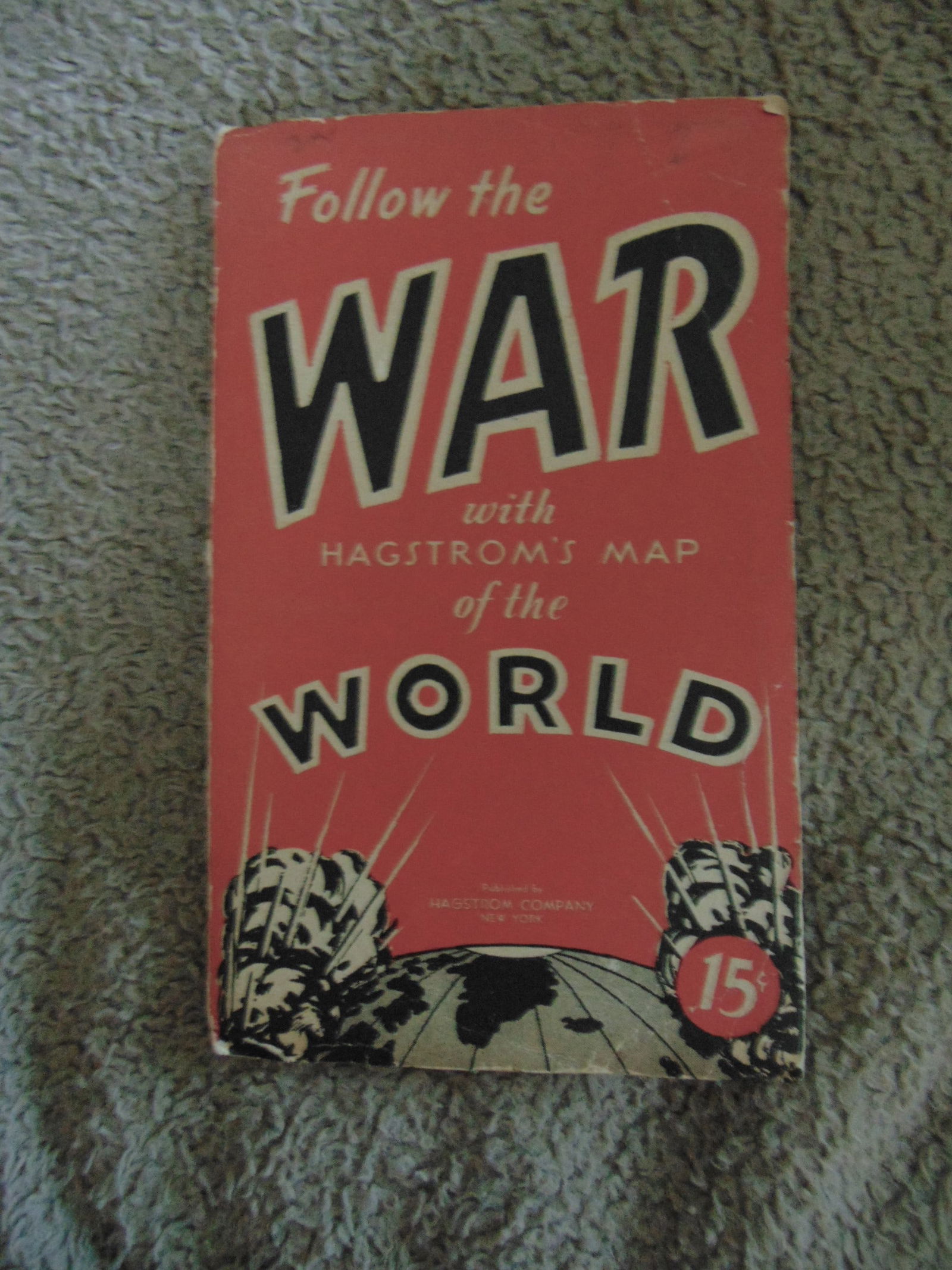 Follow The War - Hagstrom's Map of the World (1 of 1)