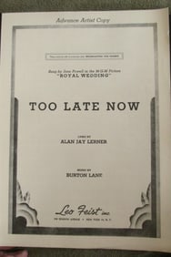 Alan Jay Lerner 1st Movie Musical
