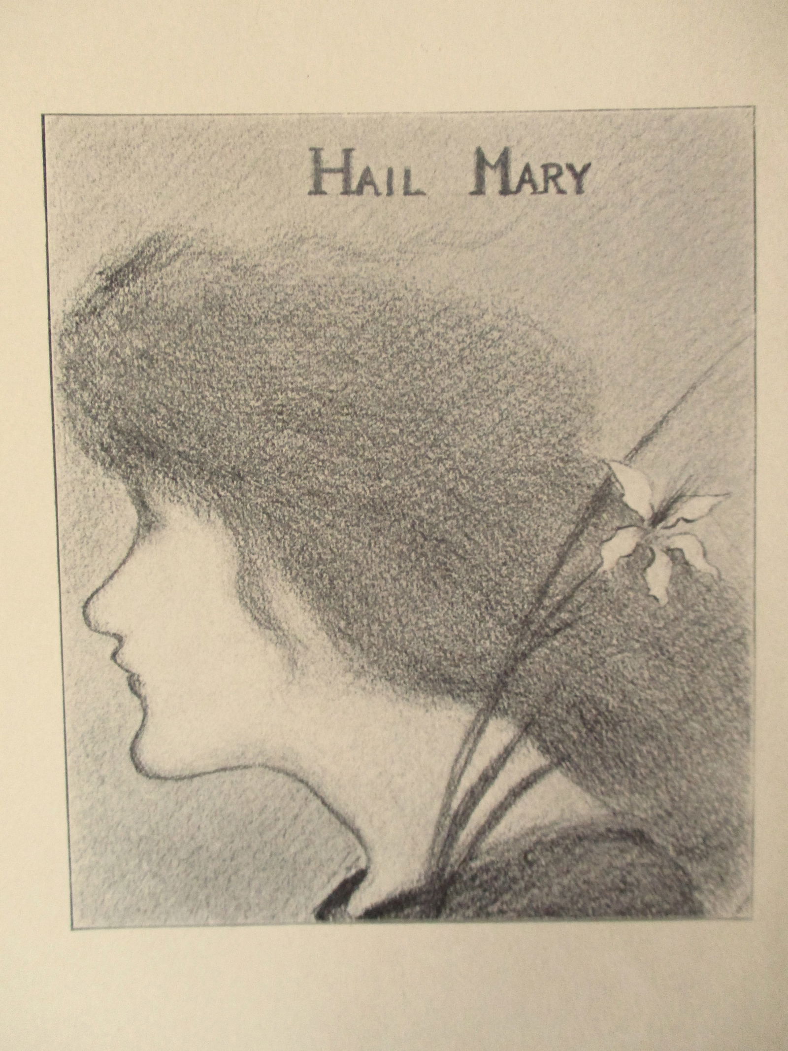 Hail Mary - Aubrey Beardsley 1872 - 1898: Hail Mary Artist: Aubrey Beardsley 1872 - 1898 Print Type: Lithograph Date: Circa 1895 - 1900 Publisher: Bodley Head Origin: