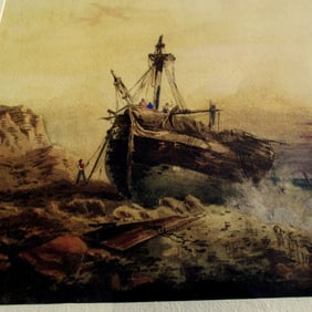 Shipwreck - Alfred Herbert (English, 1820-1861)