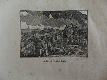 Early Wood Engraving - Battle of Bunker Hill