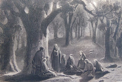 The First Temples - Mezzotint
