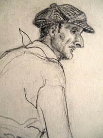 Alan Howard (1923 - 2008) Knelling Man