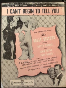 I Can't Begin To Tell You - Betty Grable