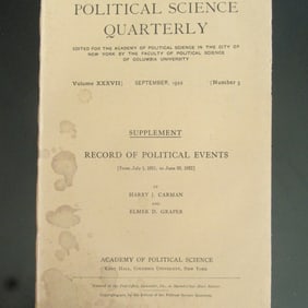 Record of Political Events - 1921 to 1922