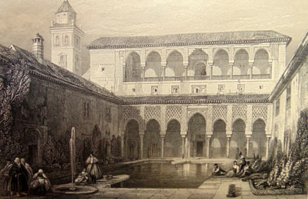 The Court of Alberca - David Roberts