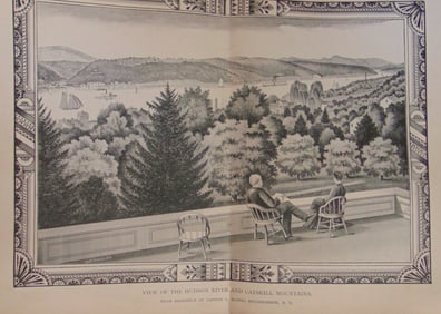 View of the Hudson River and Catskill Mountains