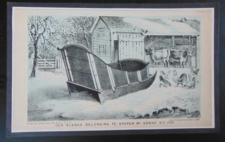 Old Sledge Belonging to Andrew McGowan NY 1788
