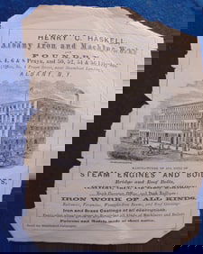 Albany Iron and Machine Works Circa 1875