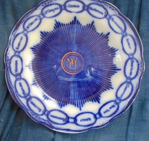 Martha Washington States Chain China Plate