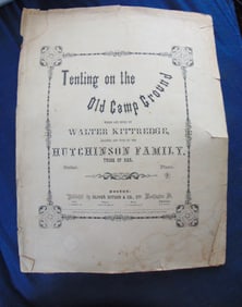 Tenting On the Old Camp Ground - Civil War 1st Ed