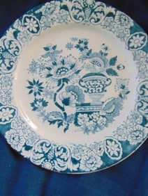 Blue Adams "Vase" Plate