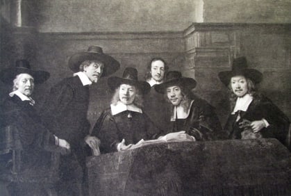 The Syndics of the Cloth Hall - Rembrandt Van Rijn