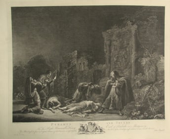 Pyramus and Thisby 1768 Old Master Etching
