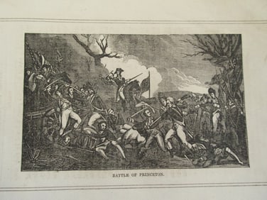 Early Engraving of Battle of Princeton