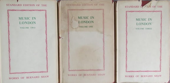 Music In London - George Bernard Shaw 3 Volumes