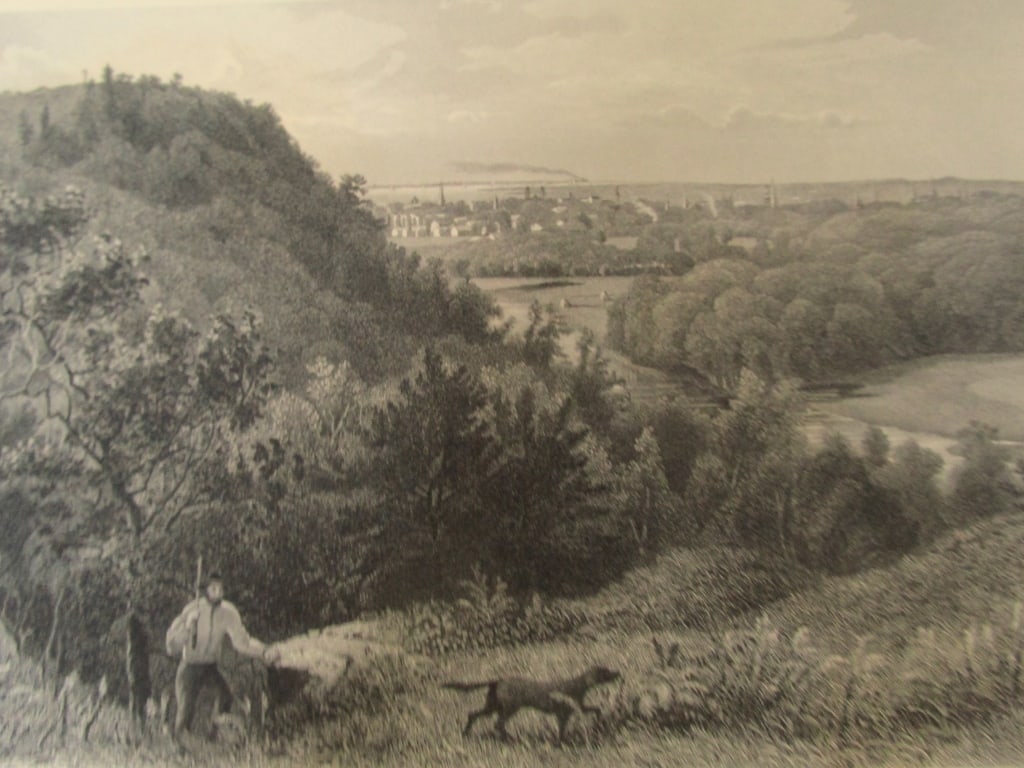 East Rock New Haven Connecticut 1873: East Rock New Haven After Casimir Clayton Griswold. by S. V. Hunt. Connecticut Artist: Casimir Clayton Griswold Print Type: Engraving Date: 1873</