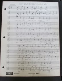 Lot of Five Original Music Compositions