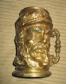 Large Bronze Tankard of Sea Captain
