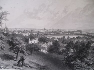 City of Providence From Prospect Hill Rhode Island