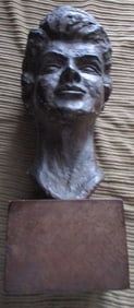 Large Bronzed Bust of a Woman