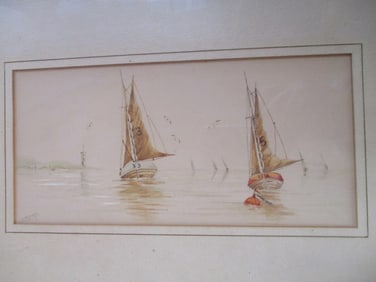Racing Sailing Boats 3 & 5 - L. Balmont