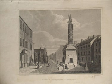 Battle Monument, Baltimore Circa 1832