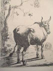 Cow By Tree - Johann Adam Von Bartsch