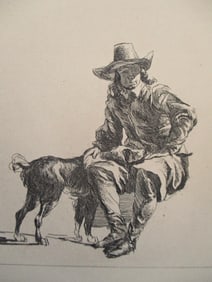 Man & His Dog - Johann Adam Von Bartsch