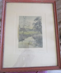 2 Hand Colored Photographs Gibson & Bicknell