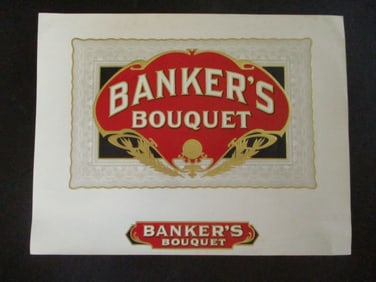 Banker's Bouquet - Cigar Box Label
