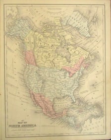 Map of North America Plus Canada