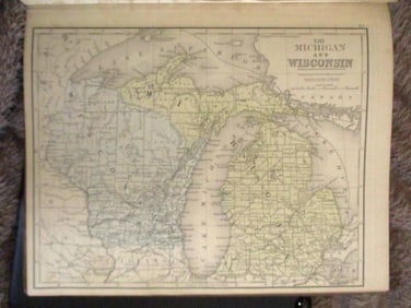 Map of Dakota, Nebraska, Minnesota