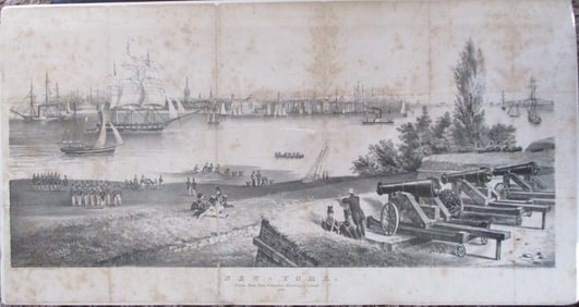 New York From Fort Columbus 1816